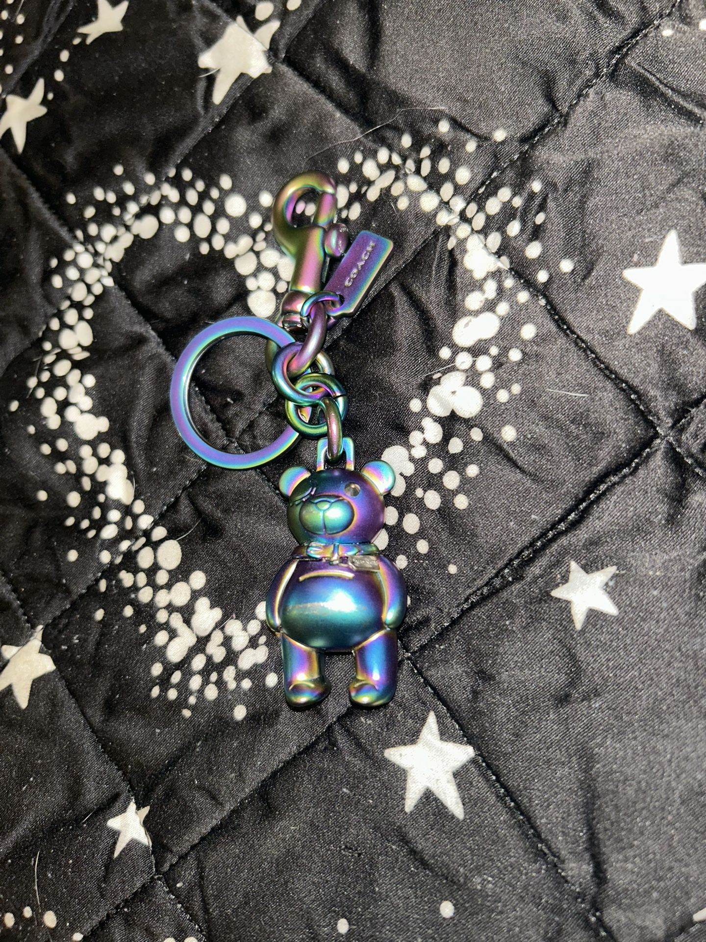 Coach Teddy Keychain