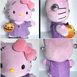 2025 Summerween Hello Kitty  Frankie Purple Porch Door Greeter Plush Sanrio  NWT