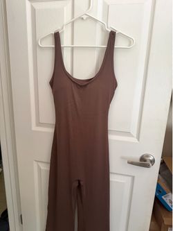 Brown one piece flare set