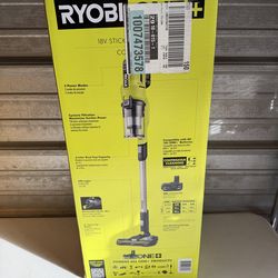 RYOBI ONE+ 18V Cordless Stick Vacuum Kit PCL720K with battery and charger