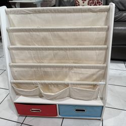 Kid Book Shelf With Storage