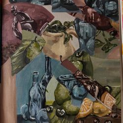 Abstract Still Life On Acrylic Canvas 