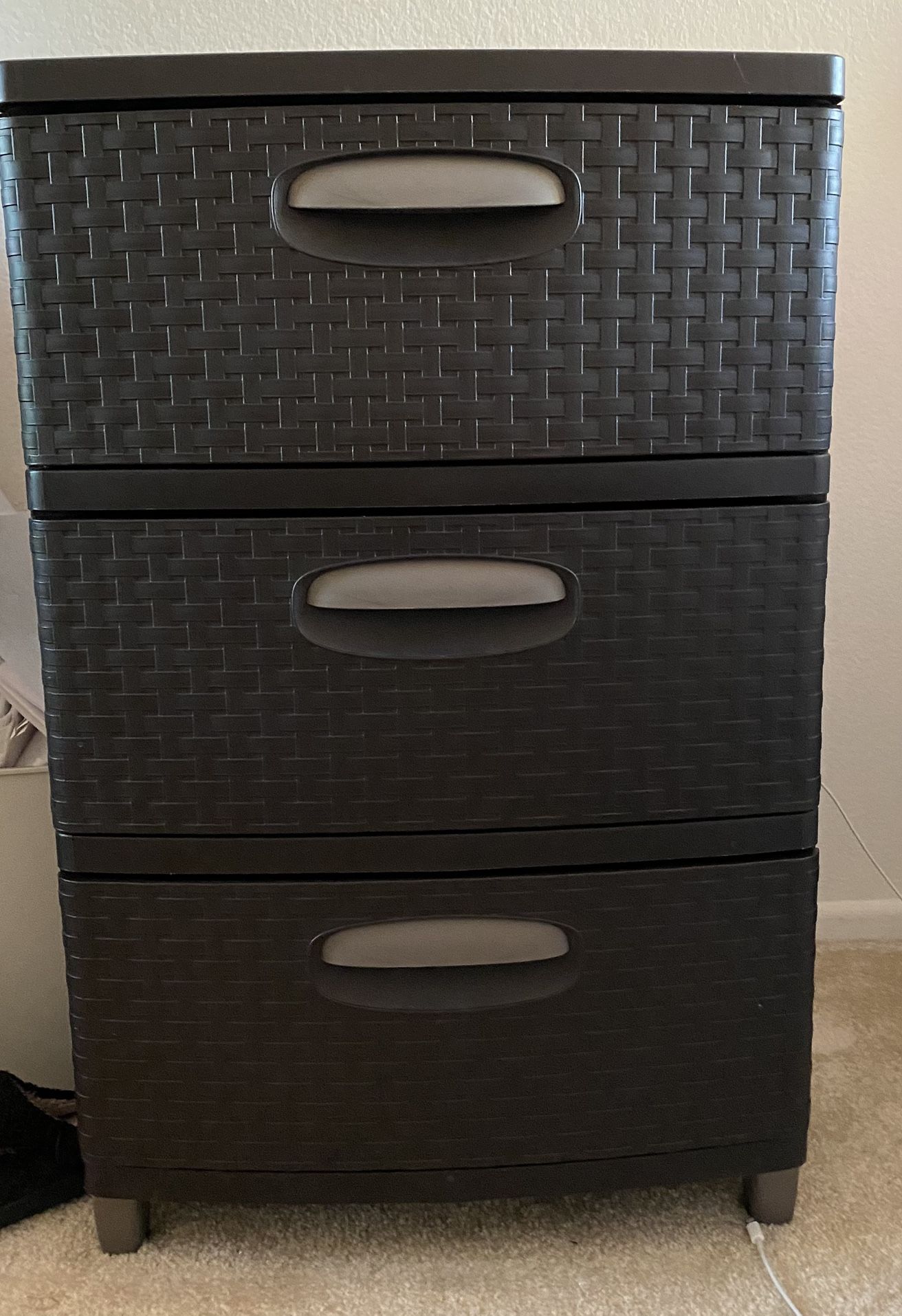 3 Drawer Storage Unit Dresser Nightstand