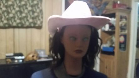 Pink Sequined Cowgirl Hat