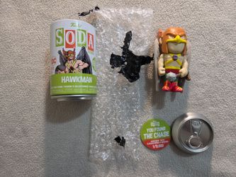 Funko Soda - Hawkman [CHASE = Flocked wings & Weapon] Vinyl Ice Cream Bar figure