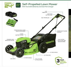 Greenworks 48V (2x24V) 21” Self-Propelled Lawn Mower