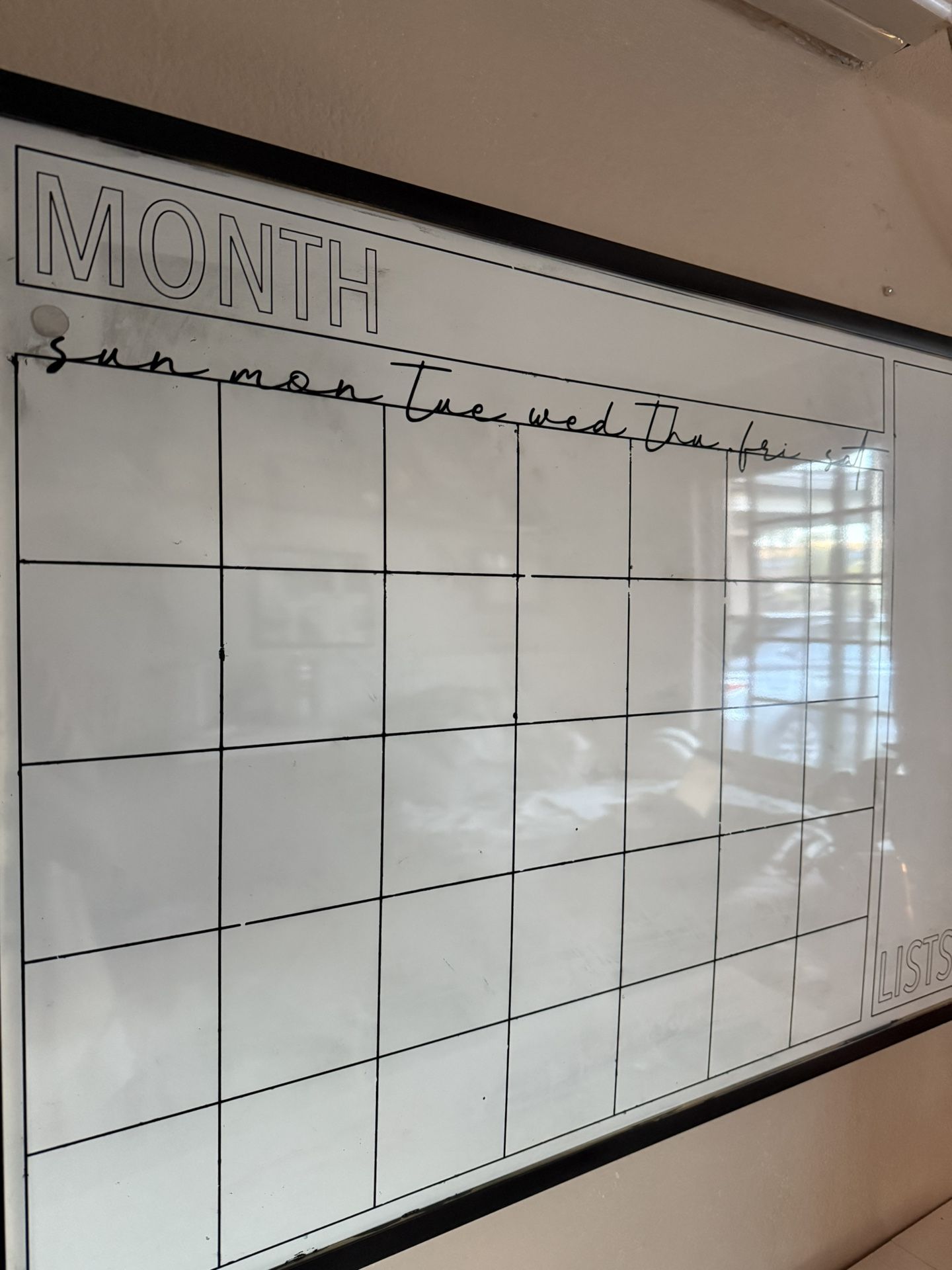 Big Whiteboard / Magnetic Calendar