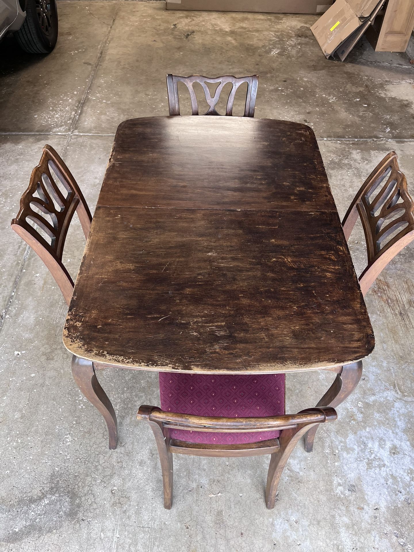 Antique Table & Chairs Wisconsin Chair Co.