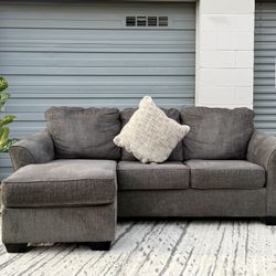💥 Grey Sectional Sofa w/ Reversible Chaise 🛋️ Clean • Free Delivery within 10 miles
