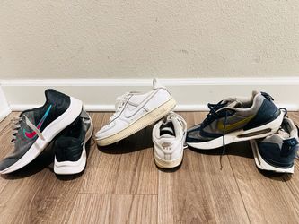 Three Nike shoes for youth all size 4