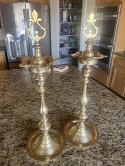 Indian Brass Oil Lamp