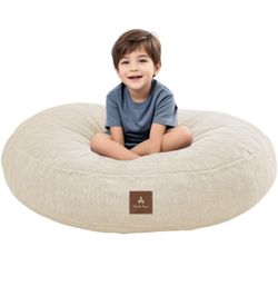 Wonder Space Bean Bag Chair – Soft Foam Filling | Removeable & Washable Cover | Ultra-Soft Plush Fabric - Minimalist Floor Cushion for Kids & Adults,