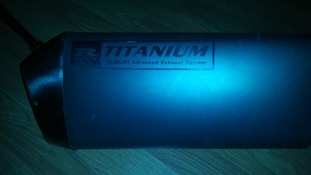 Titanium Suzuki exhaust system..Stock.