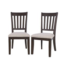 Brentwood Arbor Oak Slatback Chair (Set of 2)