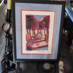 Framed Signed And Numbered Art Dalma Back Street Alley