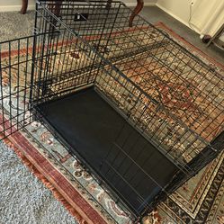 Medium Dog Crate & Linen Crate Cover 36"L by 21"W by 24"H (Accepting Best Offer!! Read Below!!!)