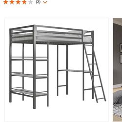 2 Twin Loft Beds w/shelves available $250
