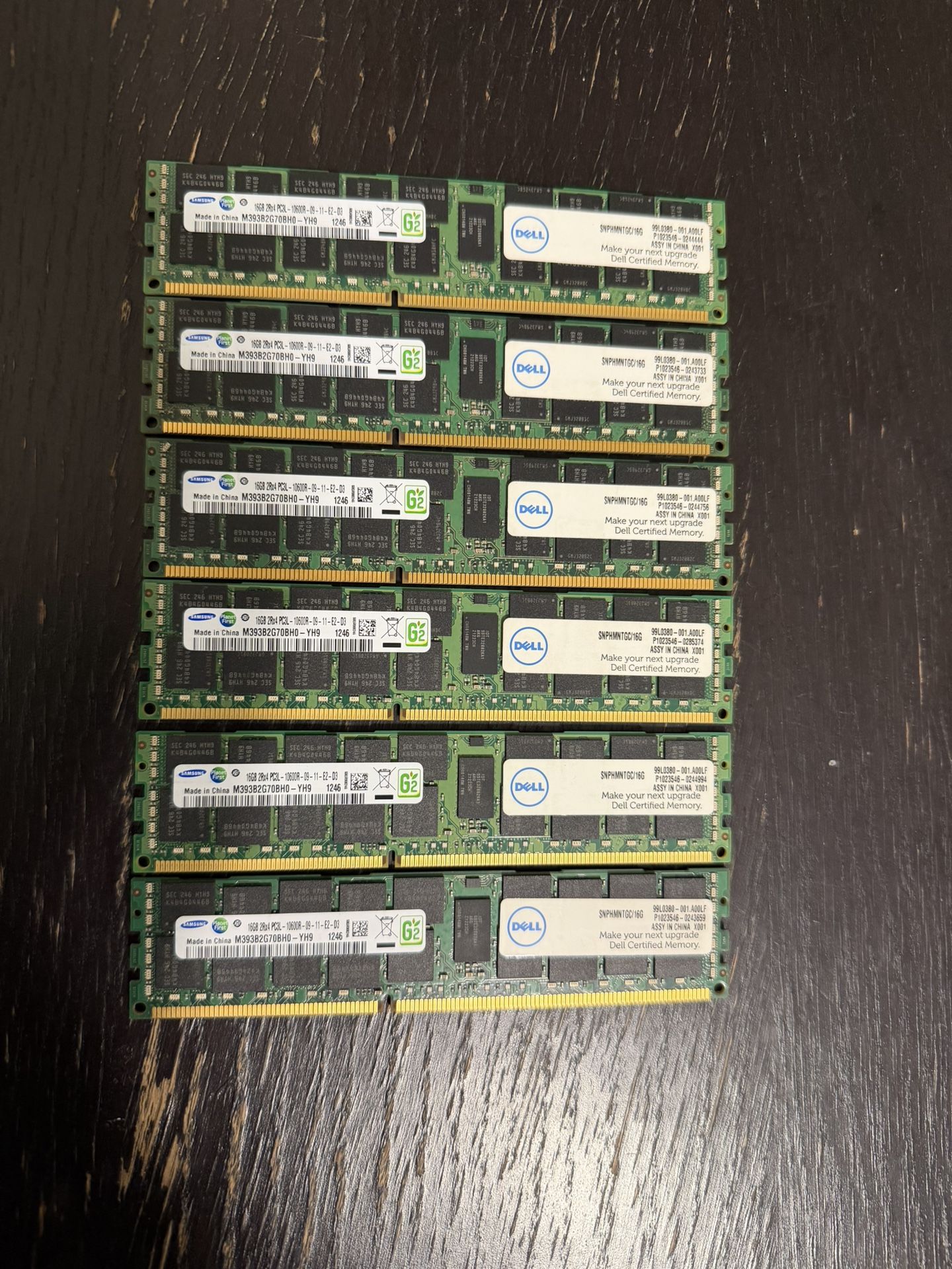 Server RAM - 16gb Sticks (6 Total)