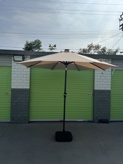 Patio Umbrella With LED Lights 
