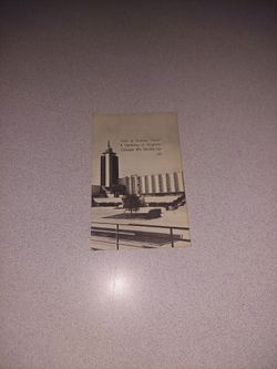 RARE VINTAGE HALL OF SCIENCE TOWER "A CENTURY OF PROGRESS" CHICAGO 1933 WORLD'S FAIR UNUSED POSTCARD