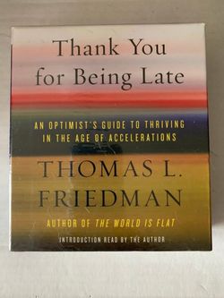Thank You For Being Late -  Tom Friedman's - Audio Book - (New)