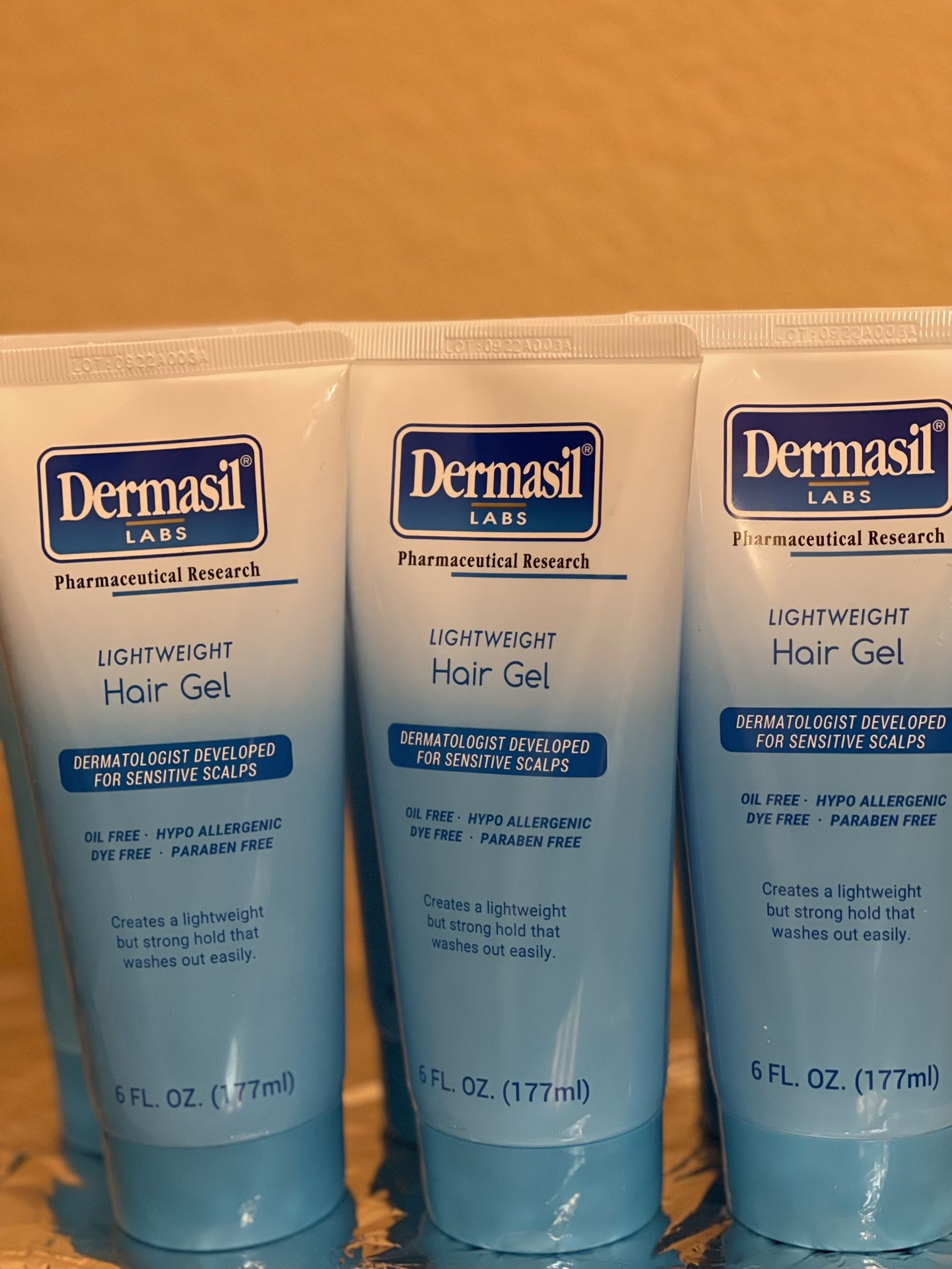 Dermasil LABS HAIR GEL QUANTITY OF 6 SET