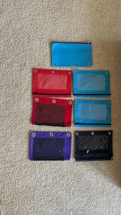 pencil pouch/ 3 ring binder ( New)
