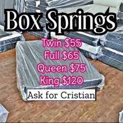 Box Springs  Twin box Full box  Queen box  King box  Bases para colchon  Box spring 