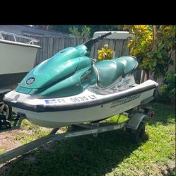 2001 Jet Ski Clean Title And Trailer 2 Stroke !! Just Serviced And Mostly Just Kept Parked 