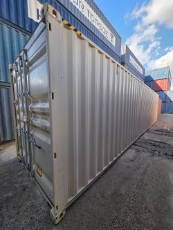 NEW 40HC Beige One Trip Shipping Containers For Sale