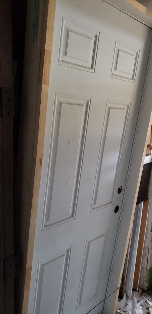 32x80 Exterior Door Steel 6 panel Special Order Door Frame