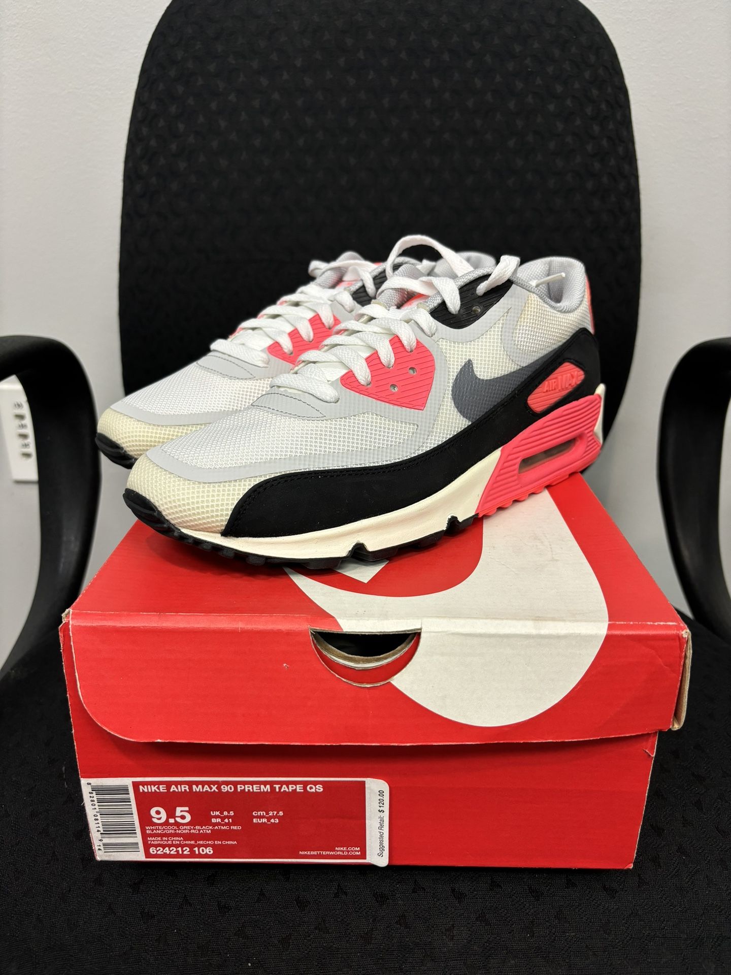 DS Nike Air Max 90 Infrared PRM QS Tape 9.5
