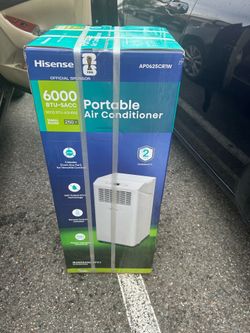 NEW Hisense 6000 BTU Portable Air Conditioner – Brand New Sealed Box