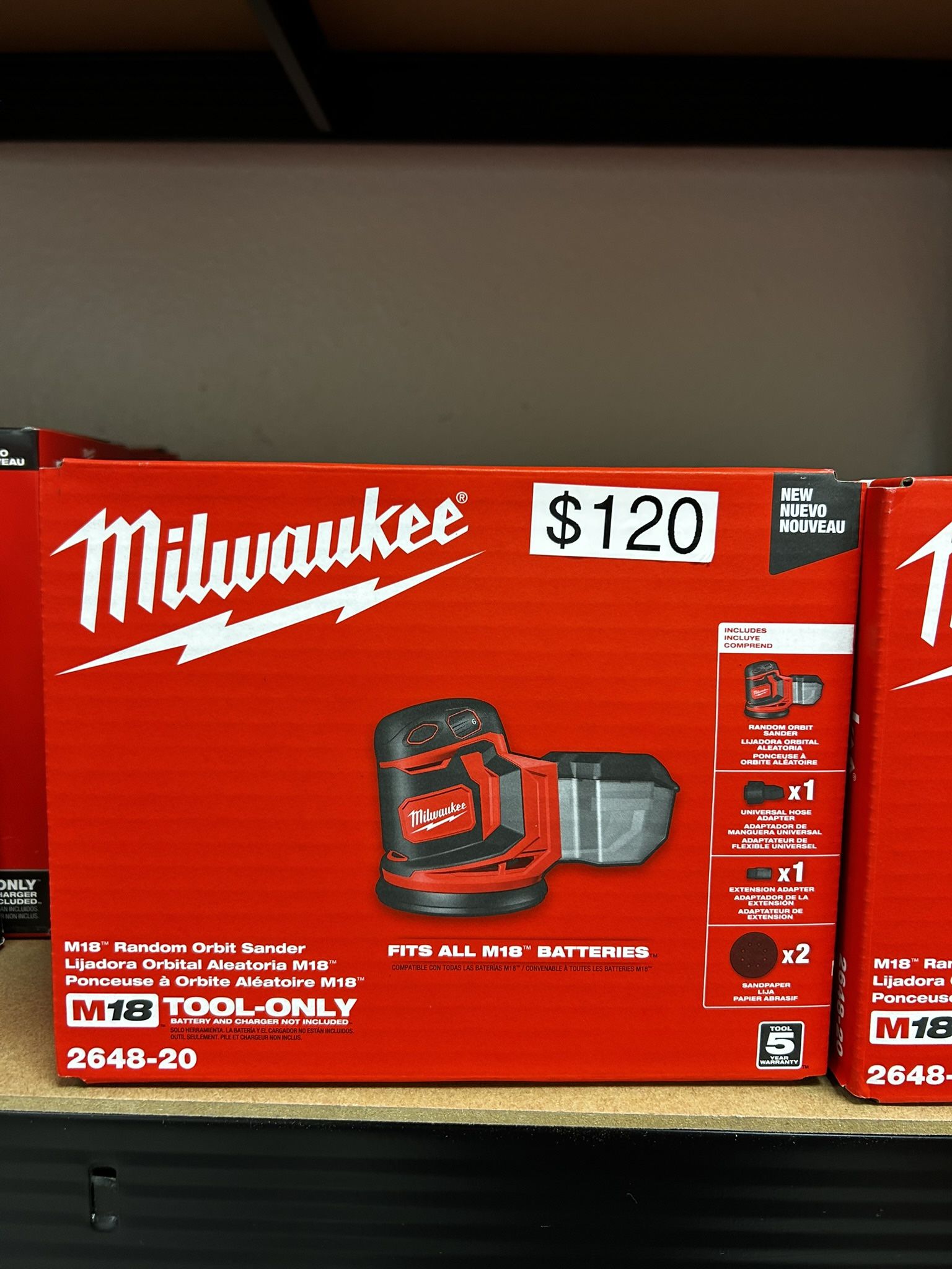 Milwaukee M18 Random Orbital Sander