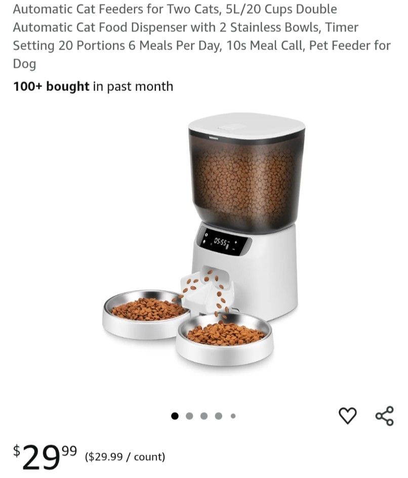 Pet Feeder And Water Fountain 