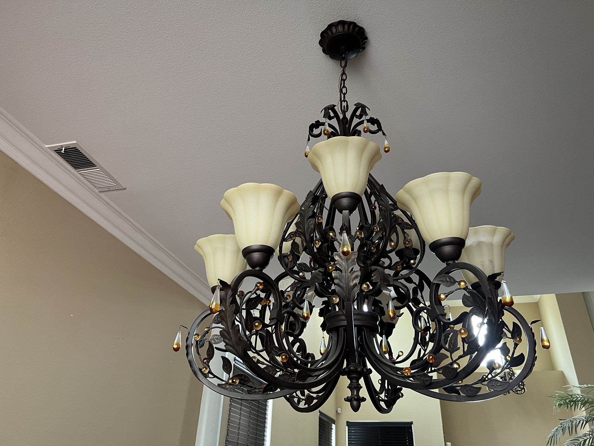 Wrought Iron Chandelier 