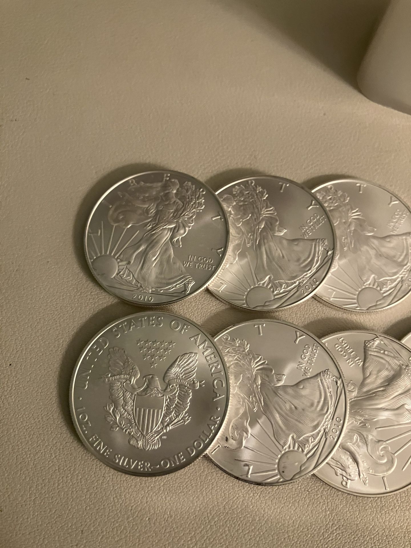 2010 American Silver Eagle Roll 20 Coins 1 Oz .999 Silver