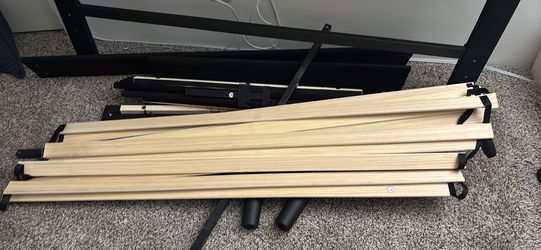 Black velvet queen size bed frame