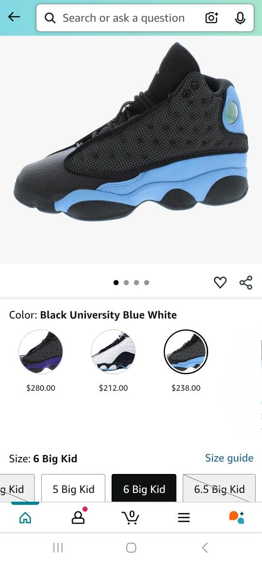 13 Retro 'black University Blue Jordans