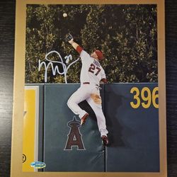 Mike Trout Signed 8x10" Original Autograph w/COA. See Photos. MLB