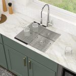 NEW STAINLESS Stainless steel Undermount kitchen sink Undermount 25-in x 22-in Stainless Steel Single Bowl Kitchen Sink