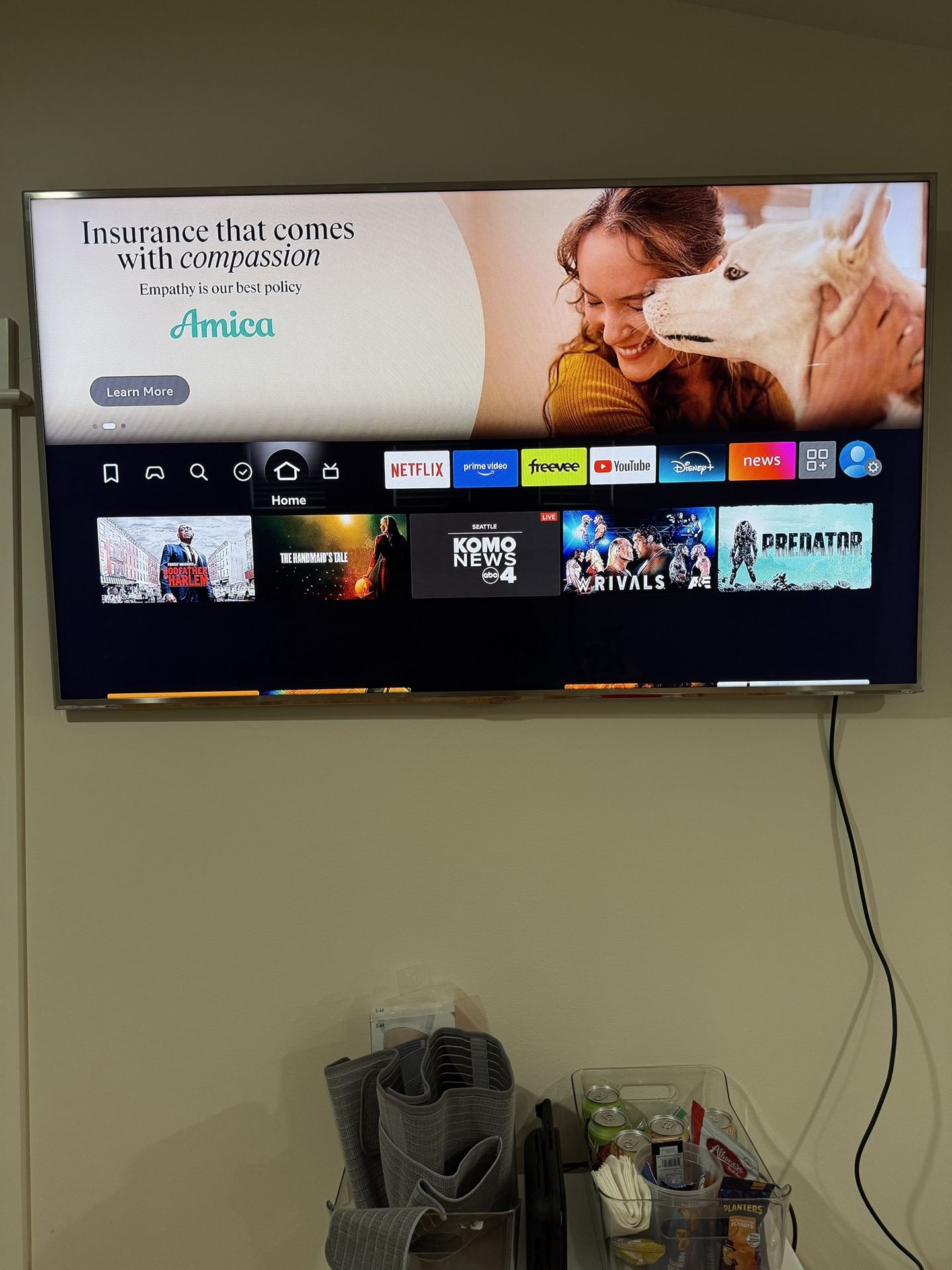 Samsung 60” TV + Fire Stick