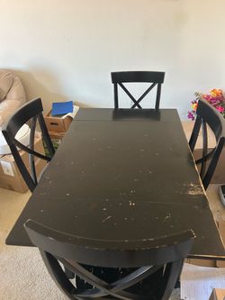 5 Piece Drop-leaf Dining Table and Chairs