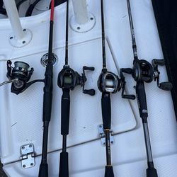 Fishing rod and reels