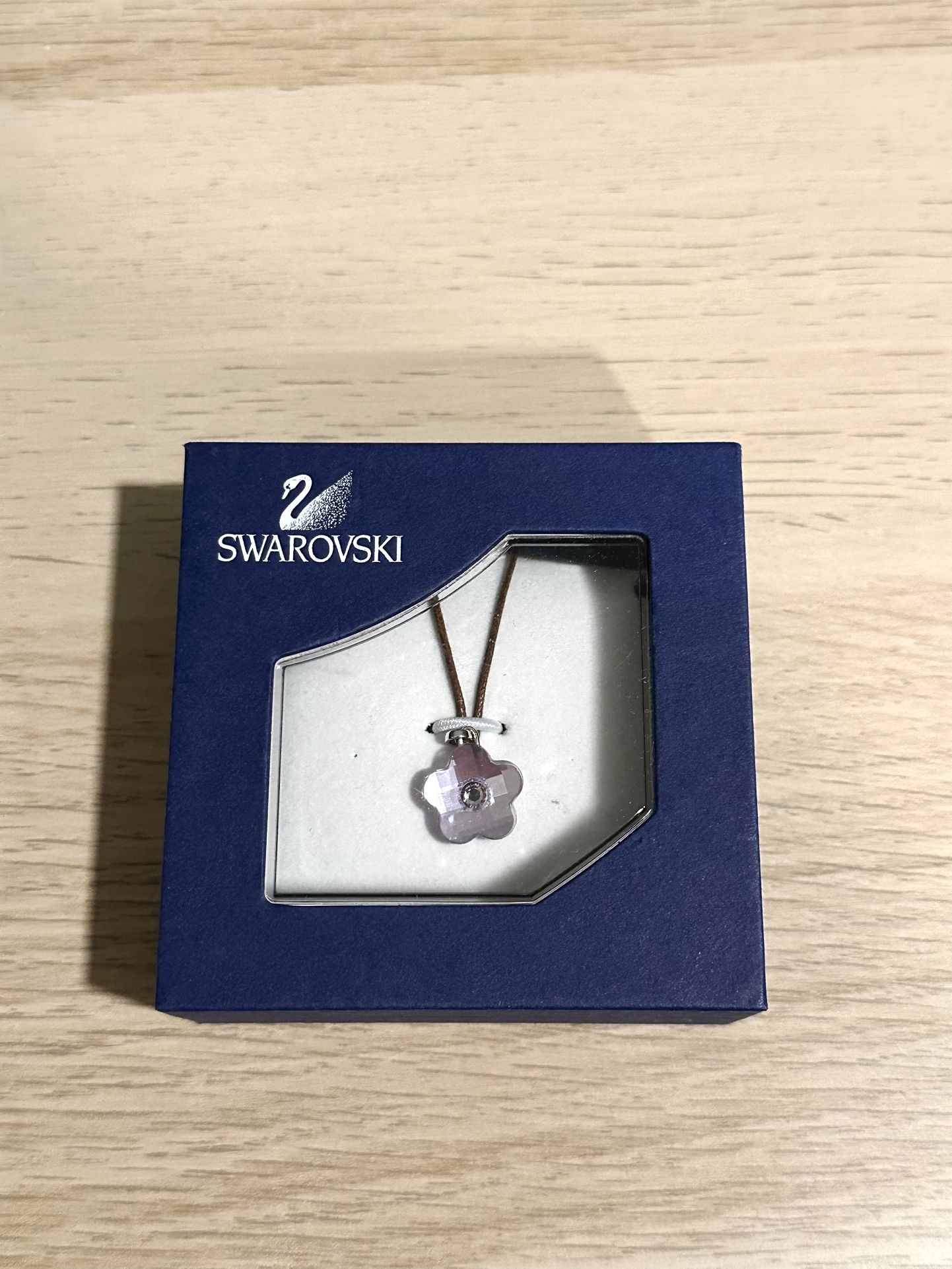 [New] Swarovski Purple Flower Pendant Necklace