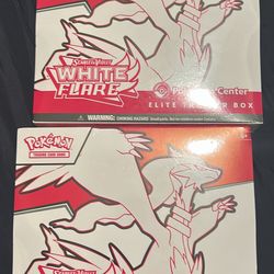 Black Bolt And White Flare Pokemon Center ETBs Pokemon Cards
