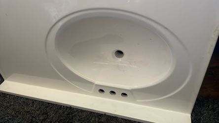 White Bathroom Sink Top