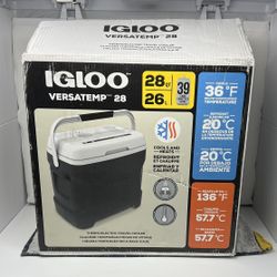 Igloo Versatemp 28qt Portable Thermoelectric Cooler Gray