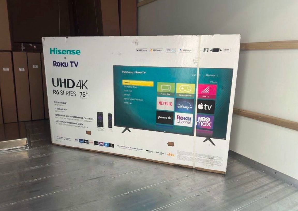 75 “ Hisense Smart 4K LED HDR TV