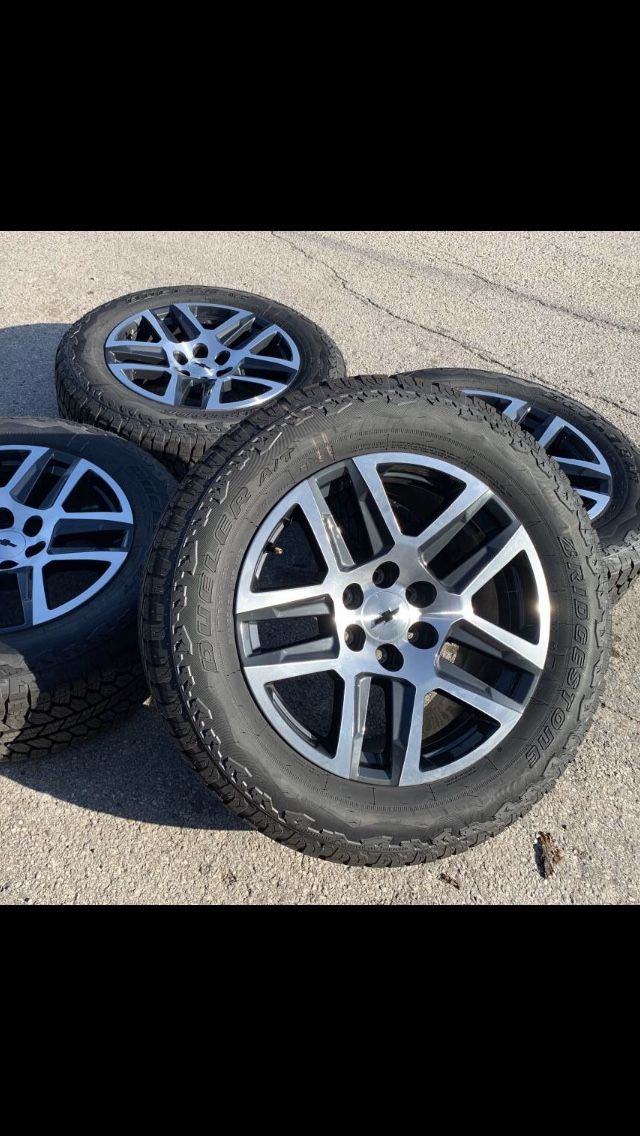 Trail boss New 20” GMC Chevy Rims & Tires 6 Lug Wheels Silverado Sierra Denali 20 Rines y Llantas Take offs off takeoffs pull pulloffs stock stocks f